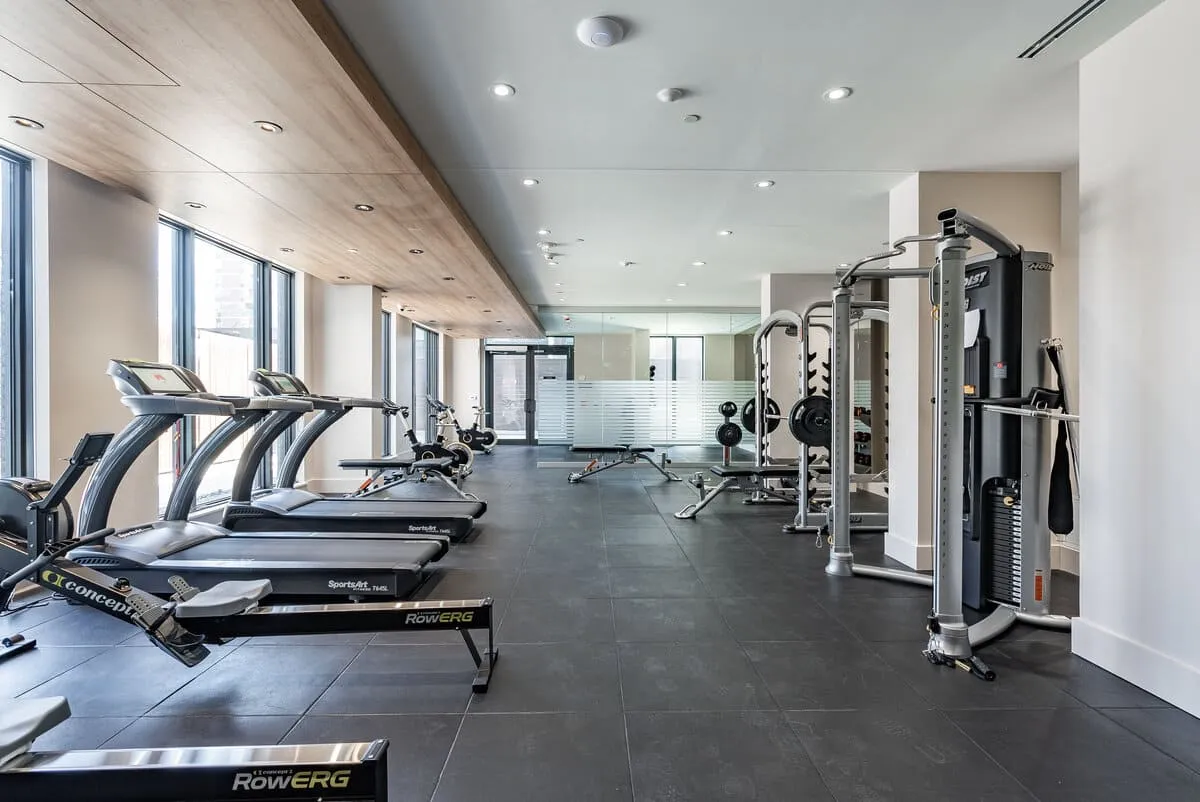 TANU Condos fitness centre cardio machines
