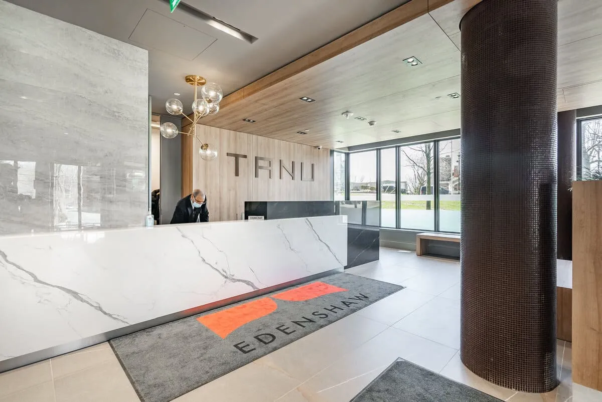 TANU Condos lobby concierge desk