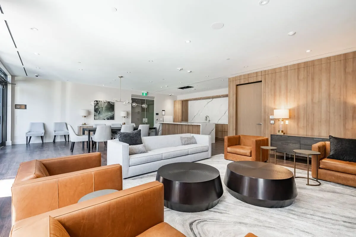 TANU Condos party room lounge seating