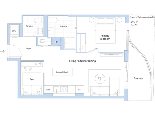 T-1D1-A floor plan