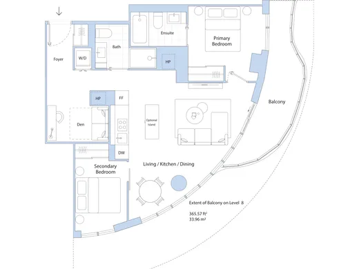 T-2D2-A floor plan