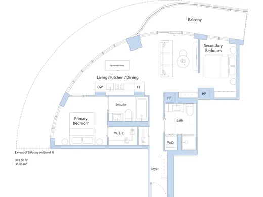 T-2N2-B floor plan