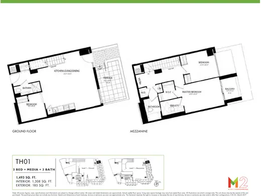 3 Bed + Media floor plan