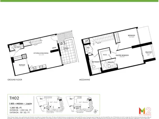 3 Bed + Media floor plan
