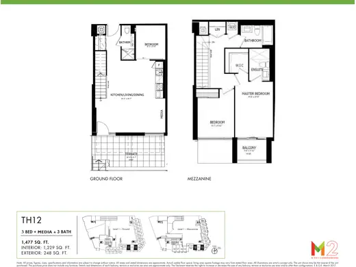 3 Bed + Media floor plan