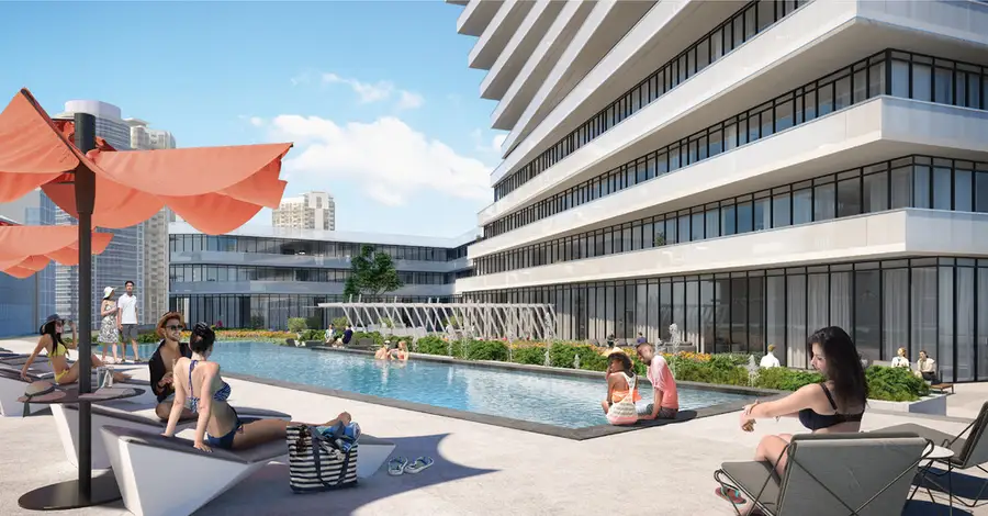 Rooftop pool