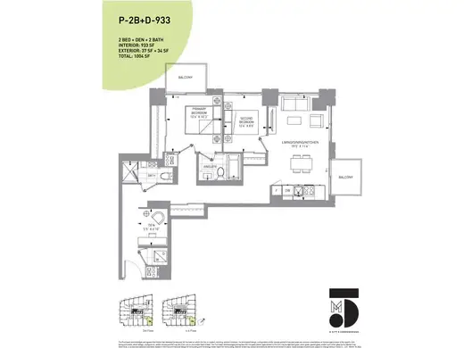 P-2B+D-933 floor plan