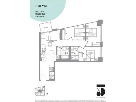 P-3B-963 floor plan