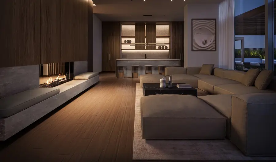 Fireplace lounge