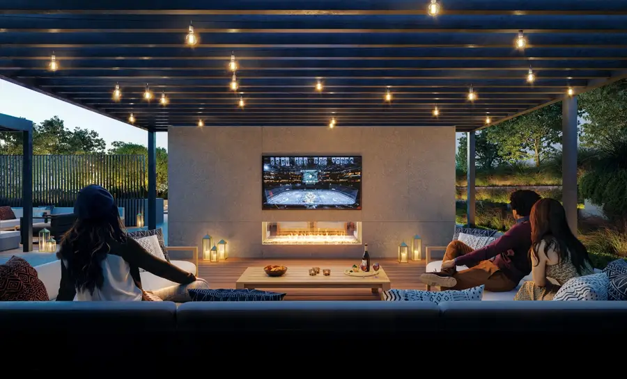 Outdoor TV lounge