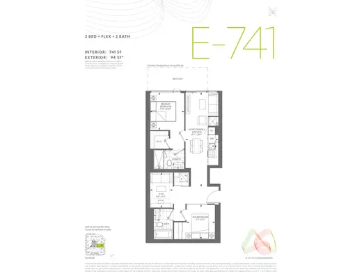 E-741 floor plan