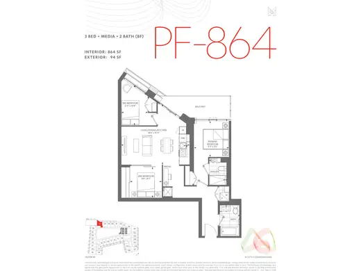 PF-864 floor plan