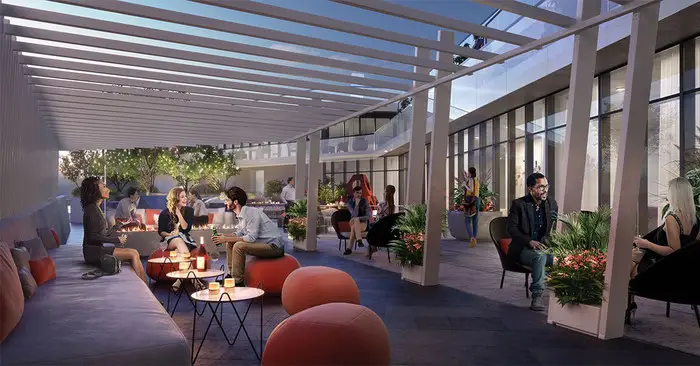 Outdoor lounge and BBQs