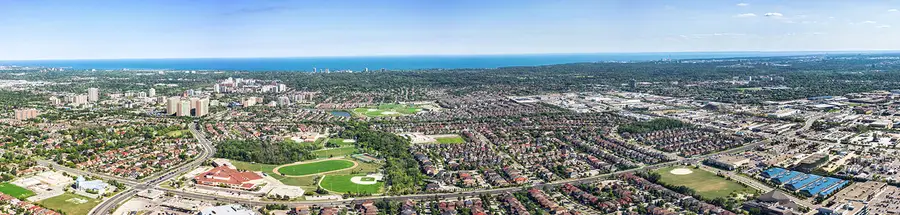 View south to Lake Ontario