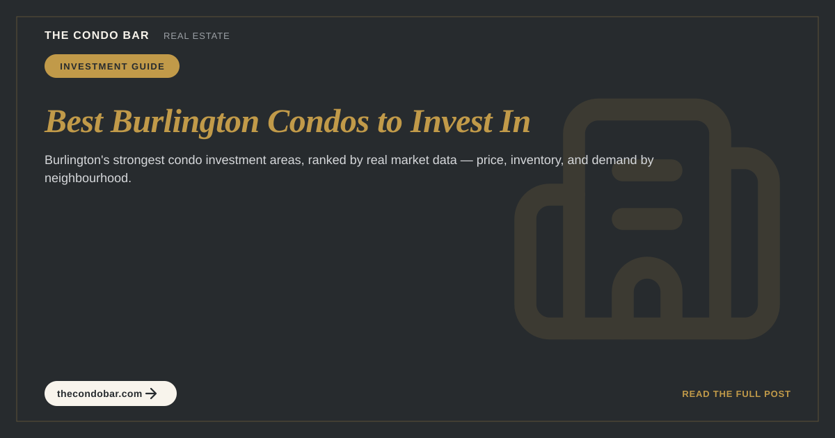 Best Burlington Condos to Invest In